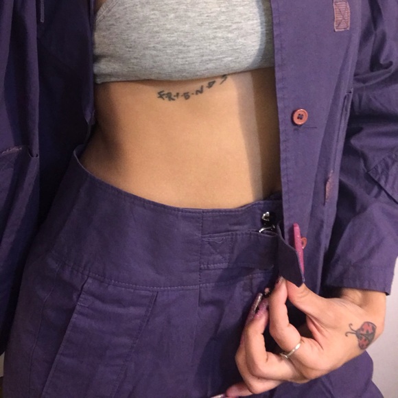 Vtg 80s/90s Christian Dior Streetwear 2 Piece Purple Matching Track Suit - Picture 2 of 16